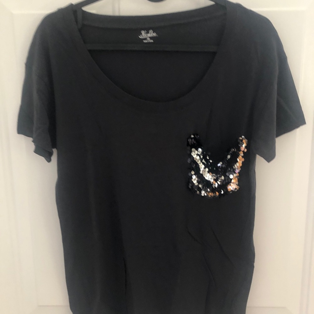 Madewell Hi-Line tee charcoal grey